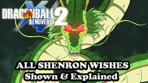 Xenoverse 2 Shenron Wishes